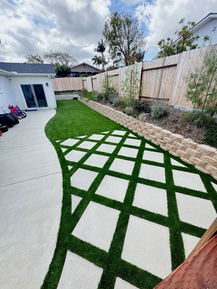 Backyard Turf and Custom Paving Upgrade in La Mesa, CA (5)