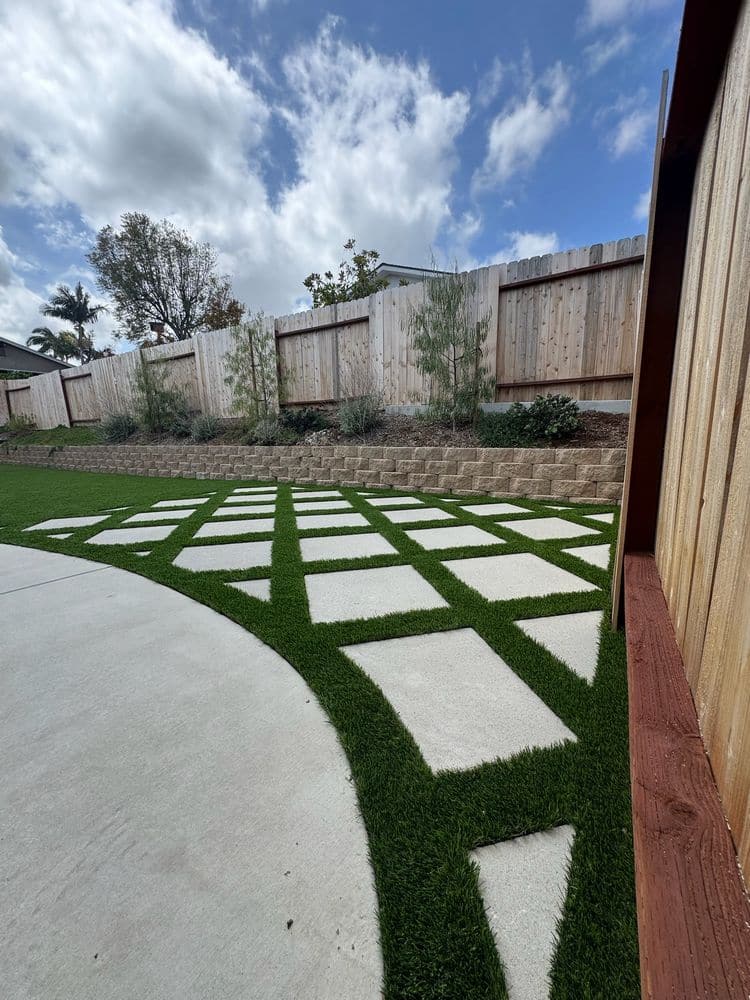 Backyard Turf and Custom Paving Upgrade in La Mesa, CA (9)